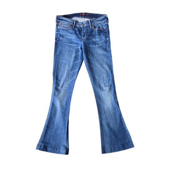 7 For All Mankind Jiselle Phenomenal Flare Jeans. Size 28 - Picture 1 of 10